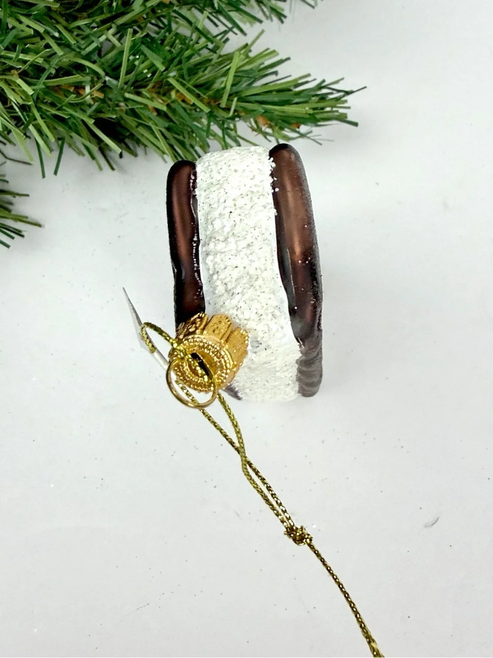 NWT Glass Christmas Ornament Ice Cream Sandwich Made in Poland for Sur La Table